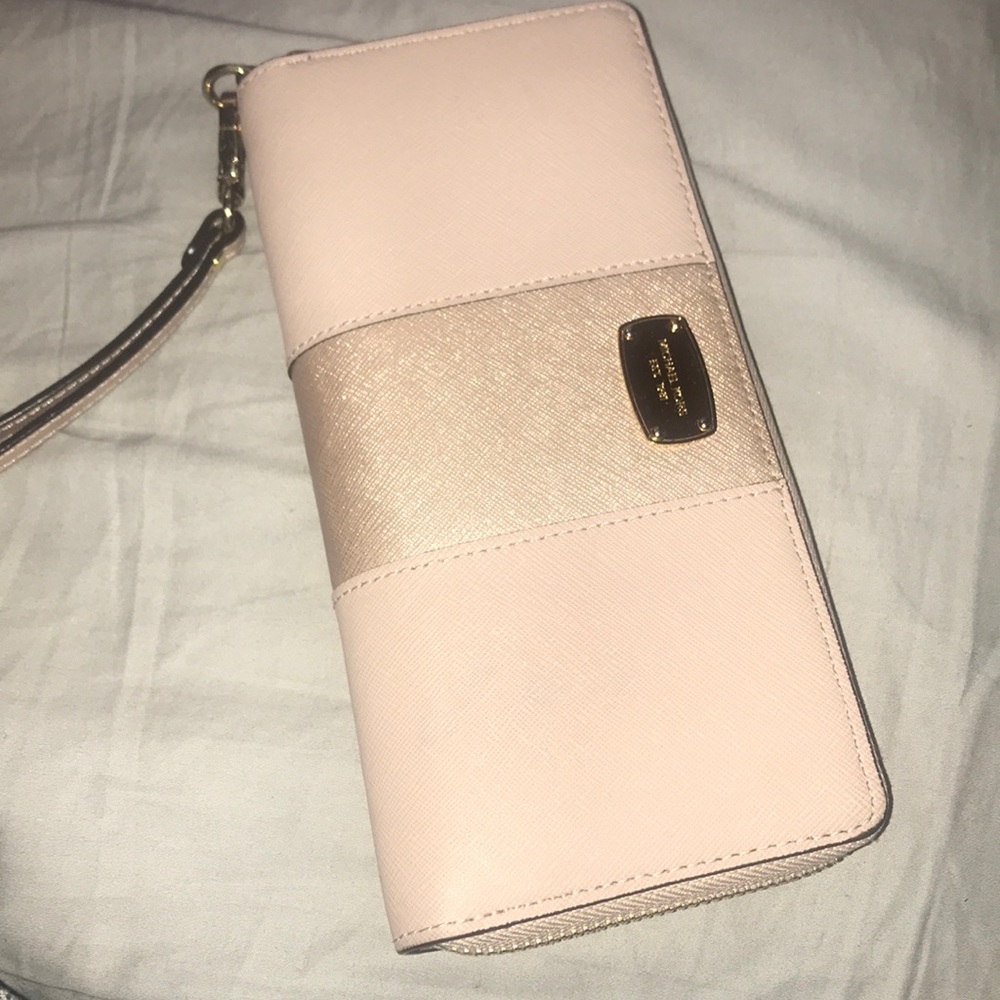 Rose gold MK Wristlet/Wallet